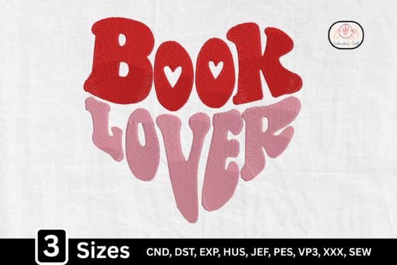 Book Lover Heart: A Bold Typography Design