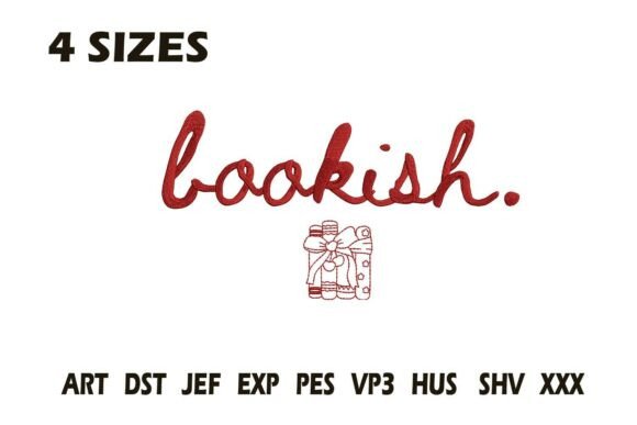 Bookish: A Charming Embroidery Design for Craft Fairs