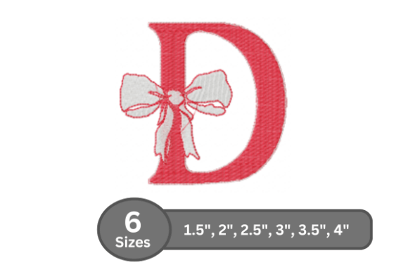 Cherry Knot Alphabet -D: A Stylish Embroidery Design