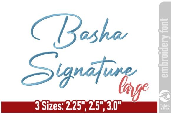 Exploring Basha Signature Font - Large