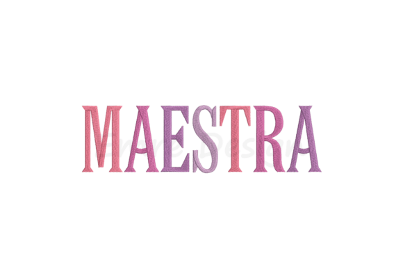 Maestra Embroidery Design: A Whimsical Touch