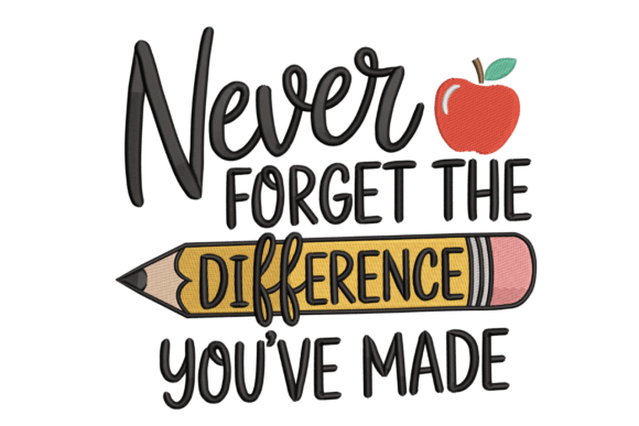 Never Forget Teacher – Pencil Apple Review