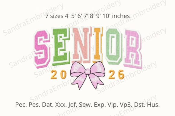 Senior 2026 Class Graduation Embroidy Review