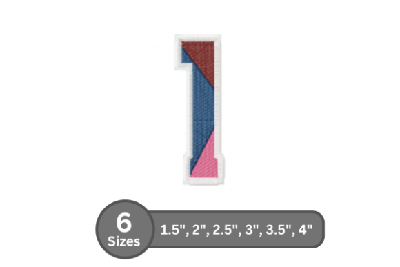 Street Varsity Number -1: A Bold and Stylish Embroidery Design