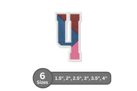 Street Varsity Number -4: A Bold and Stylish Embroidery Design
