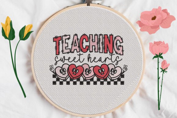 Teaching Sweet Hearts: A Charming Embroidery Design